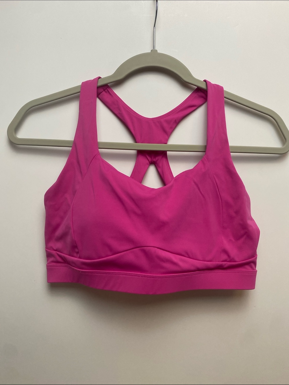 Women's Hot Pink Racerback Support Sports Bra